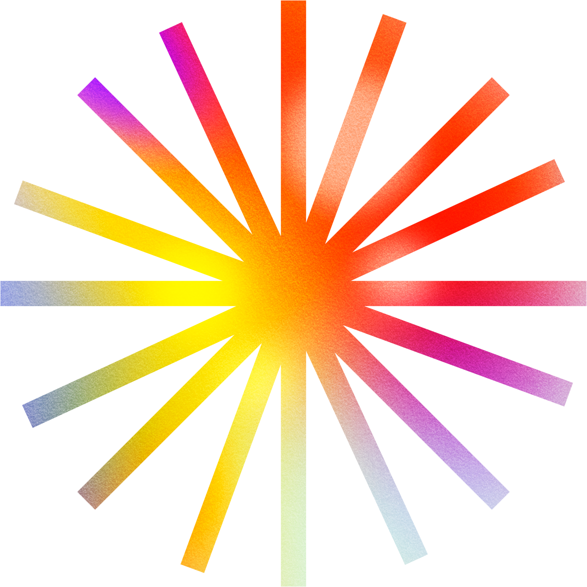 Reflective Tactile Line Starburst Shape